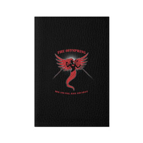 Обложка для паспорта матовая кожа с принтом The Offspring , натуральная матовая кожа | размер 19,3 х 13,7 см; прозрачные пластиковые крепления | the offspring | офспринг | оффспринг | рок
