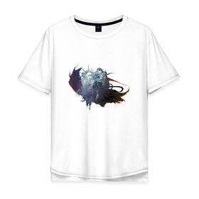 Мужская футболка хлопок Oversize с принтом Final Fantasy XV , 100% хлопок | свободный крой, круглый ворот, “спинка” длиннее передней части | Тематика изображения на принте: 