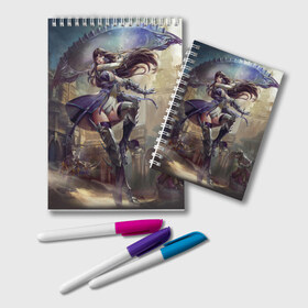 Блокнот с принтом Final Fantasy , 100% бумага | 48 листов, плотность листов — 60 г/м2, плотность картонной обложки — 250 г/м2. Листы скреплены удобной пружинной спиралью. Цвет линий — светло-серый
 | Тематика изображения на принте: final fantasy | последняя фантазия