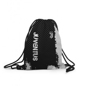 Рюкзак-мешок 3D с принтом Juventus sport , 100% полиэстер | плотность ткани — 200 г/м2, размер — 35 х 45 см; лямки — толстые шнурки, застежка на шнуровке, без карманов и подкладки | 