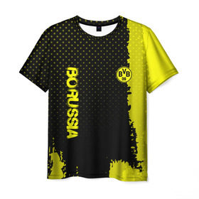 Мужская футболка 3D с принтом Borussia sport , 100% полиэфир | прямой крой, круглый вырез горловины, длина до линии бедер | football | soccer | боруссия