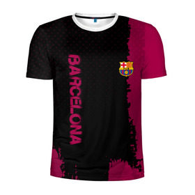 Мужская футболка 3D спортивная с принтом Barcelona sport , 100% полиэстер с улучшенными характеристиками | приталенный силуэт, круглая горловина, широкие плечи, сужается к линии бедра | football | soccer | барселона