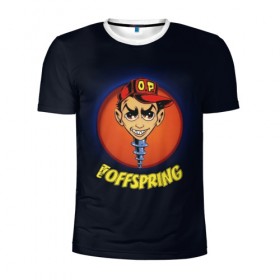 Мужская футболка 3D спортивная с принтом The Offspring , 100% полиэстер с улучшенными характеристиками | приталенный силуэт, круглая горловина, широкие плечи, сужается к линии бедра | Тематика изображения на принте: 