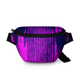 Поясная сумка 3D с принтом Pink Underground , 100% полиэстер | плотная ткань, ремень с регулируемой длиной, внутри несколько карманов для мелочей, основное отделение и карман с обратной стороны сумки застегиваются на молнию | 