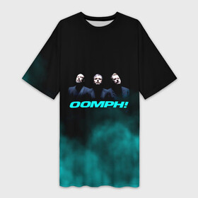 Платье-футболка 3D с принтом OOMPH ,  |  | electronic body musi | neue deutsche hrte | oomph | андреас крэп | антитезис | группа | деро гои | индастриал | крэп | метал | оомпх | оомрн | роберт флюкс | рок | синтез | тезис | флюкс