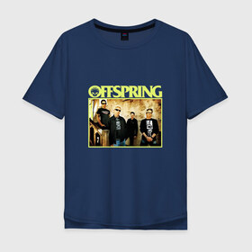 Мужская футболка хлопок Oversize с принтом Группа The Offspring , 100% хлопок | свободный крой, круглый ворот, “спинка” длиннее передней части | Тематика изображения на принте: offspring | офспринг | оффспринг | рок