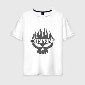 Женская футболка хлопок Oversize с принтом The Offspring , 100% хлопок | свободный крой, круглый ворот, спущенный рукав, длина до линии бедер
 | the offspring | офспринг | оффспринг | рок