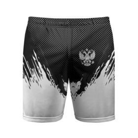 Мужские шорты 3D спортивные с принтом RUSSIA SPORT BLACK ,  |  | 