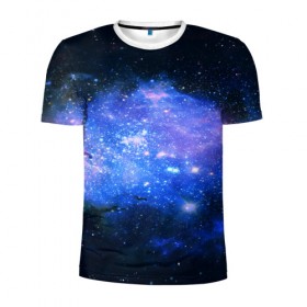 Мужская футболка 3D спортивная с принтом Звёзды космоса , 100% полиэстер с улучшенными характеристиками | приталенный силуэт, круглая горловина, широкие плечи, сужается к линии бедра | Тематика изображения на принте: abstraction | cosmos | nebula | space | star | universe | абстракция | вселенная | звезды | космос | мир | планеты