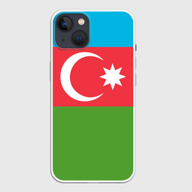 Чехол для iPhone 13 с принтом Азербайджан ,  |  | azerbaijan | azrbaycan | звезда | ислам | полумесяц | флаг