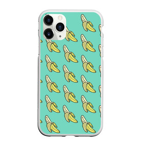 Чехол для iPhone 11 Pro матовый с принтом Бааны , Силикон |  | banana | food | vegan | vegetarian | банан | веган | вегетарианство | еда