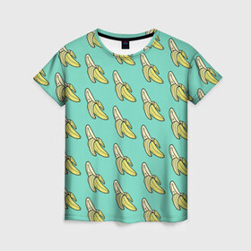 Женская футболка 3D с принтом Бааны , 100% полиэфир ( синтетическое хлопкоподобное полотно) | прямой крой, круглый вырез горловины, длина до линии бедер | banana | food | vegan | vegetarian | банан | веган | вегетарианство | еда