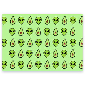 Поздравительная открытка с принтом Green , 100% бумага | плотность бумаги 280 г/м2, матовая, на обратной стороне линовка и место для марки
 | Тематика изображения на принте: alien | food | vegetarian | авокадо | вегетарианство | еда | пришелец
