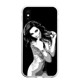 Чехол для iPhone XS Max матовый с принтом Trap girl , Силикон | Область печати: задняя сторона чехла, без боковых панелей | девушка | женщина | трап