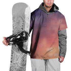 Накидка на куртку 3D с принтом Абстракция Градиент Текстура , 100% полиэстер |  | gradient | sky | небо