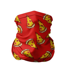 Бандана-труба 3D с принтом Pizza red , 100% полиэстер, ткань с особыми свойствами — Activecool | плотность 150‒180 г/м2; хорошо тянется, но сохраняет форму | Тематика изображения на принте: fast food | pizza | еда | пицца | фастфуд