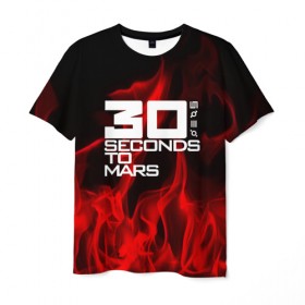 Мужская футболка 3D с принтом 30 Seconds to Mars in fire , 100% полиэфир | прямой крой, круглый вырез горловины, длина до линии бедер | 30 seconds to mars | punk | rock | альтернативный хип хоп | группа | инди поп | музыка | музыкальное произведение | ноты | панк | регги | рок | синти поп
