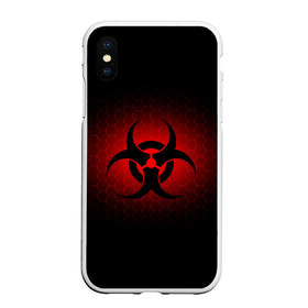 Чехол для iPhone XS Max матовый с принтом Биологическая Опасность , Силикон | Область печати: задняя сторона чехла, без боковых панелей | биологическая  | опасность