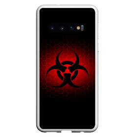 Чехол для Samsung Galaxy S10 с принтом Биологическая Опасность , Силикон | Область печати: задняя сторона чехла, без боковых панелей | Тематика изображения на принте: биологическая  | опасность