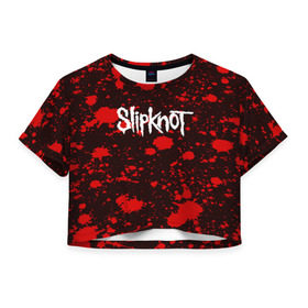 Женская футболка 3D укороченная с принтом Slipknot , 100% полиэстер | круглая горловина, длина футболки до линии талии, рукава с отворотами | punk | rock | альтернативный хип хоп | группа | инди поп | музыка | музыкальное произведение | ноты | панк | регги | рок | синти поп