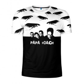 Мужская футболка 3D спортивная с принтом Papa Roach , 100% полиэстер с улучшенными характеристиками | приталенный силуэт, круглая горловина, широкие плечи, сужается к линии бедра | Тематика изображения на принте: 