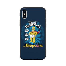 Чехол для Apple iPhone X силиконовый матовый с принтом Гомер Супергерой , Силикон | Печать на задней стороне чехла, без боковой панели | bart | beer | family | hero | homer | lisa | maggie | marge | simpson | simpsons | superhero | thesimpsons | барт | герой | гомер | город | лиза | мардж | мегги | семья | симпсоны | супергерой