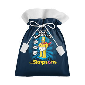 Подарочный 3D мешок с принтом Гомер Супергерой , 100% полиэстер | Размер: 29*39 см | bart | beer | family | hero | homer | lisa | maggie | marge | simpson | simpsons | superhero | thesimpsons | барт | герой | гомер | город | лиза | мардж | мегги | семья | симпсоны | супергерой