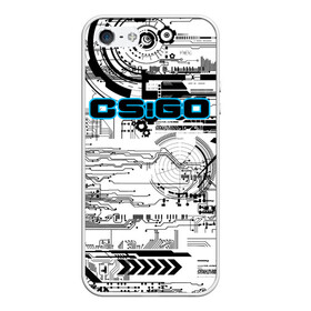 Чехол для iPhone 5/5S матовый с принтом CSGO , Силикон | Область печати: задняя сторона чехла, без боковых панелей | cs go | global offensive | контр страйк | шутер
