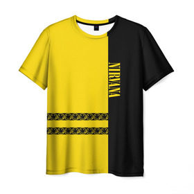 Мужская футболка 3D с принтом Nirvana , 100% полиэфир | прямой крой, круглый вырез горловины, длина до линии бедер | kurt cobain | nirvana | курт кобейн | нервана | нирвана | рок группа