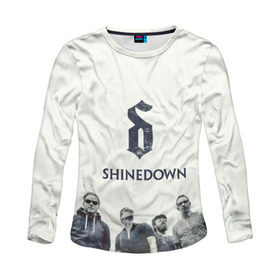 Женский лонгслив 3D с принтом Shinedown band , 100% полиэстер | длинные рукава, круглый вырез горловины, полуприлегающий силуэт | 