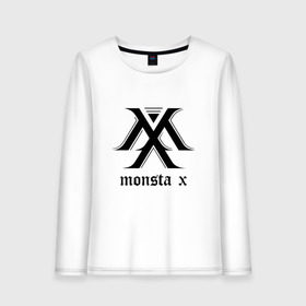 Женский лонгслив хлопок с принтом MONSTA X_4 , 100% хлопок |  | monsta x | монст х