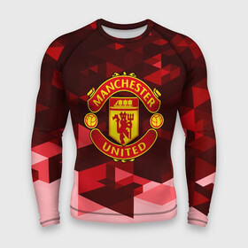 Мужской рашгард 3D с принтом Manchester United Abstract ,  |  | england | football | logo | manchester united | sport | абстракция | англия | арт | геометрия | лига | лого | манчестер | спорт | текстура | фигуры | фк | футбол | футбольный клуб | эмблема