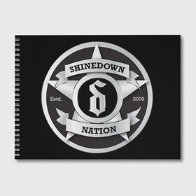 Альбом для рисования с принтом Shinedown Nation , 100% бумага
 | матовая бумага, плотность 200 мг. | 