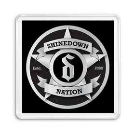 Магнит 55*55 с принтом Shinedown Nation , Пластик | Размер: 65*65 мм; Размер печати: 55*55 мм | Тематика изображения на принте: 