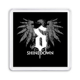 Магнит 55*55 с принтом Shinedown , Пластик | Размер: 65*65 мм; Размер печати: 55*55 мм | Тематика изображения на принте: 