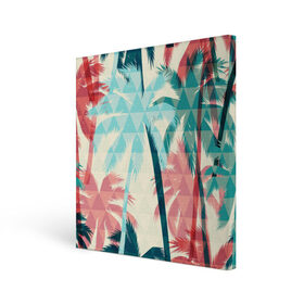 Холст квадратный с принтом Абстракция Пальмы Текстура , 100% ПВХ |  | pattern | texture | абстракция | лето | листья | море | отдых | отпуск | пальмы | пляж | текстура