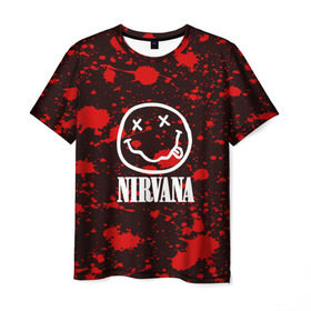 Мужская футболка 3D с принтом NIRVANA , 100% полиэфир | прямой крой, круглый вырез горловины, длина до линии бедер | nirvana | punk | rock | альтернативный хип хоп | группа | инди поп | музыка | музыкальное произведение | ноты | панк | регги | рок | синти поп