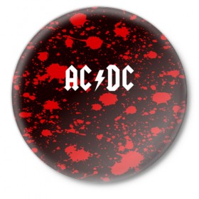 Значок с принтом AC DC ,  металл | круглая форма, металлическая застежка в виде булавки | Тематика изображения на принте: ac dc | punk | rock | альтернативный хип хоп | группа | инди поп | музыка | музыкальное произведение | ноты | панк | регги | рок | синти поп