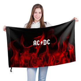 Флаг 3D с принтом AC DC , 100% полиэстер | плотность ткани — 95 г/м2, размер — 67 х 109 см. Принт наносится с одной стороны | ac dc | punk | rock | альтернативный хип хоп | группа | инди поп | музыка | музыкальное произведение | ноты | панк | регги | рок | синти поп
