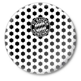 Значок с принтом FC Bayern Munchen ,  металл | круглая форма, металлическая застежка в виде булавки | bayern | football | soccer | uefa | бавария | германия | клуб | лига | матч | мяч | нойер | спорт | уефа | футбол