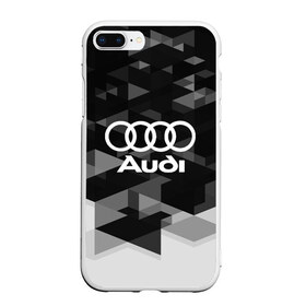 Чехол для iPhone 7Plus/8 Plus матовый с принтом Audi sport geometry , Силикон | Область печати: задняя сторона чехла, без боковых панелей | audi | auto | automobile | car | carbon | machine | motor | motor car | sport car | автомашина | ауди | бренд | легковой автомобиль | марка | спортивный автомобиль | тачка