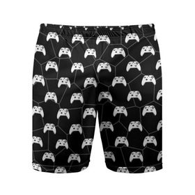 Мужские шорты 3D спортивные с принтом Multi Gemepad (Black) ,  |  | black | games | multi gemepad | white | белый | игры | много джойстиков | чёрный
