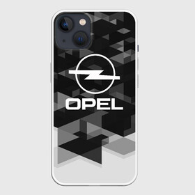 Чехол для iPhone 13 с принтом Opel sport geometry ,  |  | auto | automobile | car | carbon | machine | motor | motor car | opel | sport car | автомашина | бренд | легковой автомобиль | марка | спортивный автомобиль | тачка