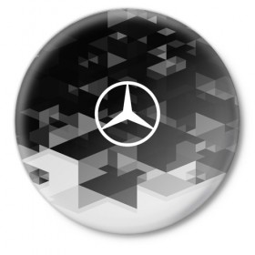 Значок с принтом Mercedes sport geometry ,  металл | круглая форма, металлическая застежка в виде булавки | auto | automobile | car | carbon | machine | mercedes | motor | motor car | sport car | автомашина | бренд | легковой автомобиль | марка | спортивный автомобиль | тачка
