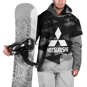 Накидка на куртку 3D с принтом Mitsubishi sport geometry , 100% полиэстер |  | Тематика изображения на принте:  машина | марка | митсубиси