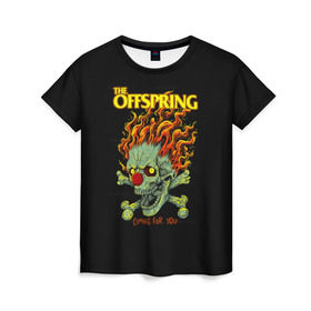 Женская футболка 3D с принтом The Offspring , 100% полиэфир ( синтетическое хлопкоподобное полотно) | прямой крой, круглый вырез горловины, длина до линии бедер | offspring | офспринг | оффспринг | рок
