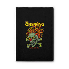 Обложка для автодокументов с принтом The Offspring , натуральная кожа |  размер 19,9*13 см; внутри 4 больших “конверта” для документов и один маленький отдел — туда идеально встанут права | offspring | офспринг | оффспринг | рок