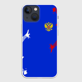 Чехол для iPhone 13 mini с принтом RUSSIA SPORT ,  |  | fc | football | fotball club | russia | sport | россия | спорт | спортивные | униформа | фирменные цвета | фк | футбол | футбольный клуб