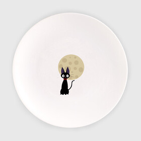 Тарелка с принтом Кот , фарфор | диаметр - 210 мм
диаметр для нанесения принта - 120 мм | ведьмина доставка | кики | хаяо миядзаки