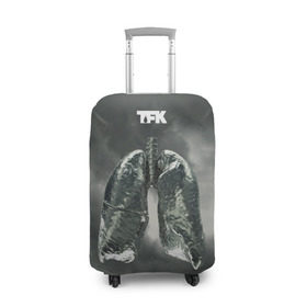 Чехол для чемодана 3D с принтом TFK Exhale , 86% полиэфир, 14% спандекс | двустороннее нанесение принта, прорези для ручек и колес | Тематика изображения на принте: tfk | thousand foot krutch